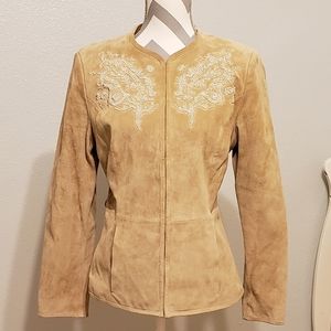 VINTAGE TERRI LEWIS CLASSIC LUXURIES LEATHER BLAZE SIZE XS